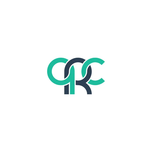 Písmena Qrc Monogram Logo Design — Stockový vektor