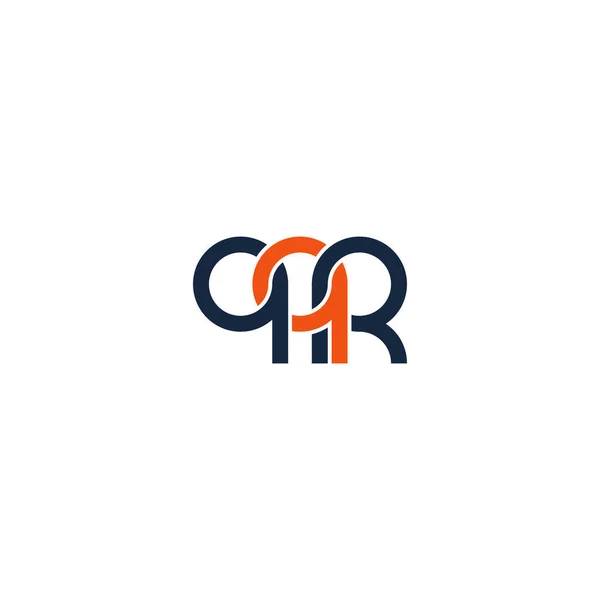 Lettres Qqr Monogram Logo Design — Image vectorielle