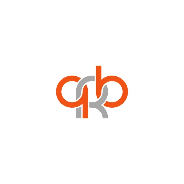 Letters Qrb Monogram Logo Design — Stock Vector
