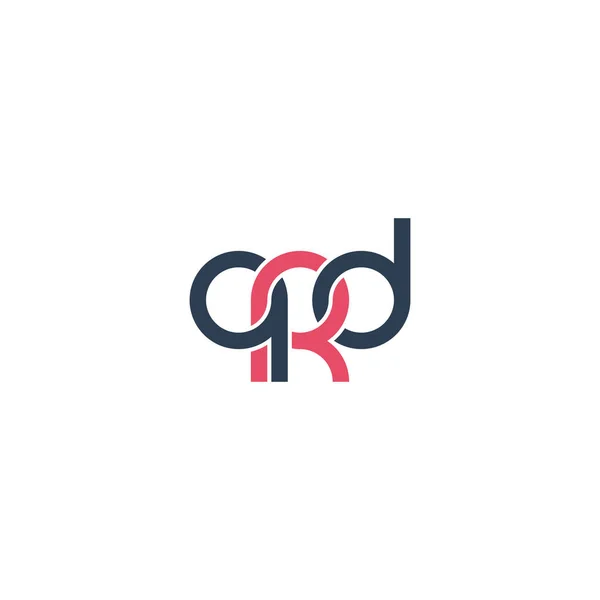 Lettere Qrd Monogram Logo Design — Vettoriale Stock
