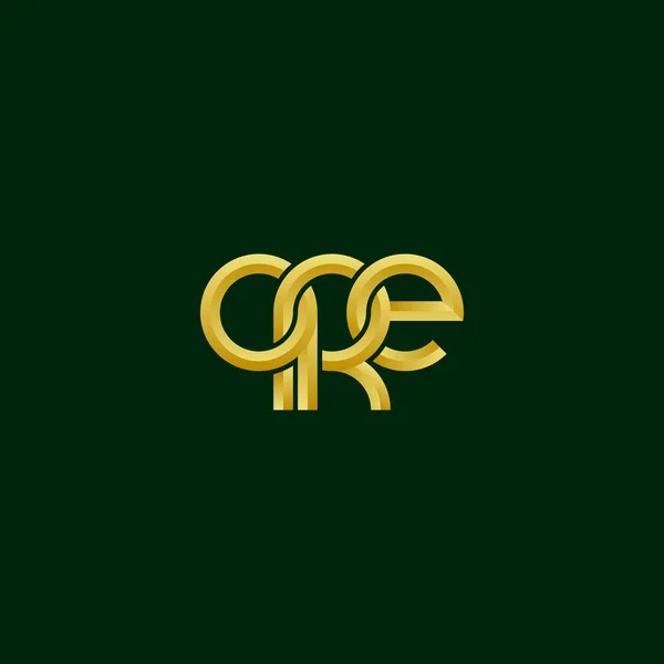 Letters Qre Monogram Logo Design — Stock Vector