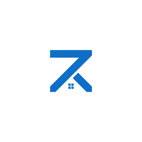 Lettres Maison Accueil Minimal Simple Modern Logo Design Vectoriel Eps — Image vectorielle