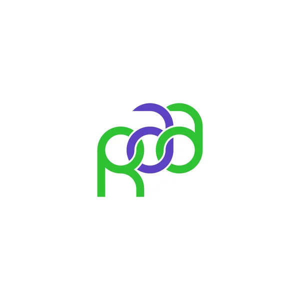 Lettres Raa Monogram Logo Design — Image vectorielle