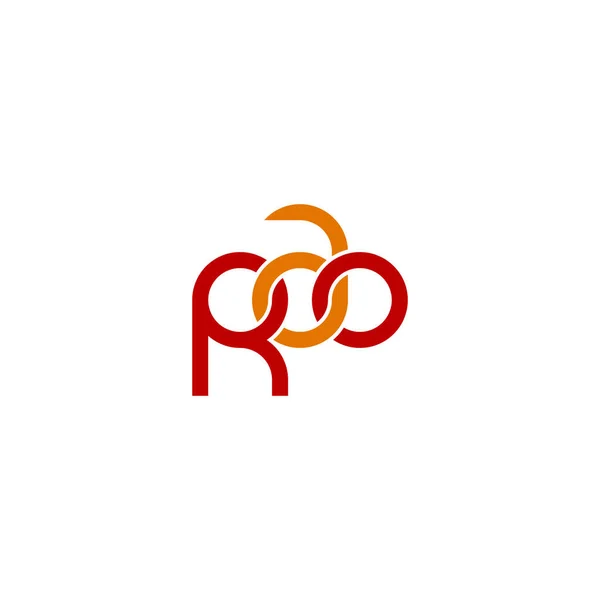 Літери Дизайн Логотипу Rao Monogram — стоковий вектор
