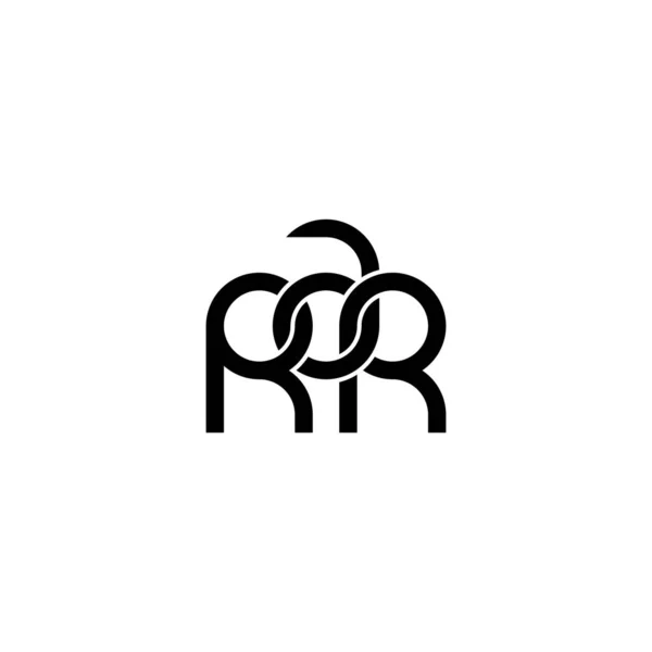 Letters Rar Monogram Logo Design — Stock Vector