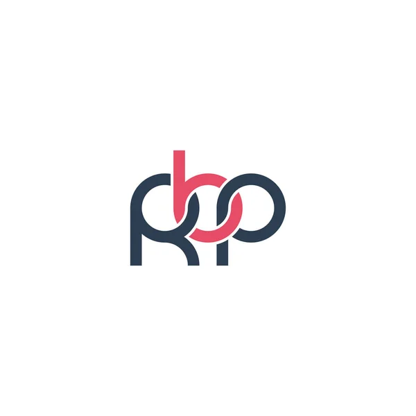 Brieven Rbp Monogram Logo Ontwerp — Stockvector