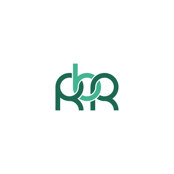 Lettres Rbr Monogram Logo Design — Image vectorielle