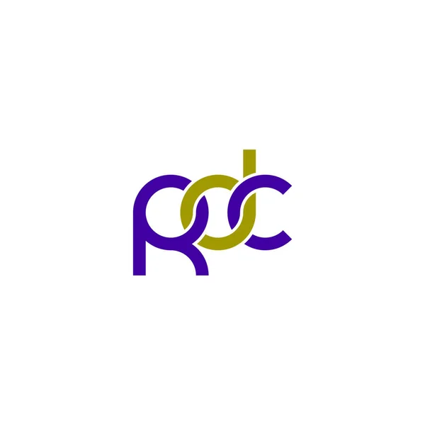 Cartas Rdc Diseño Del Logotipo Del Monograma — Vector de stock