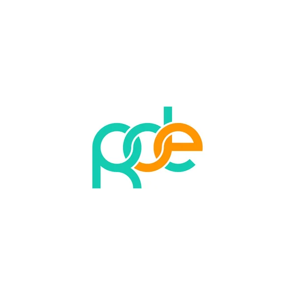 Cartas Rde Diseño Del Logotipo Del Monograma — Vector de stock