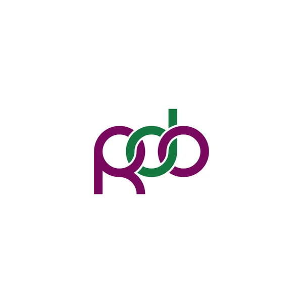 Літери Дизайн Логотипу Rdo Monogram — стоковий вектор