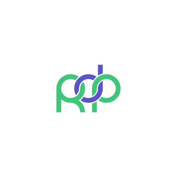 Lettres Rdp Monogram Logo Design — Image vectorielle