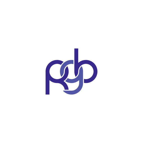 Cartas Projeto Logotipo Monograma Rgb — Vetor de Stock