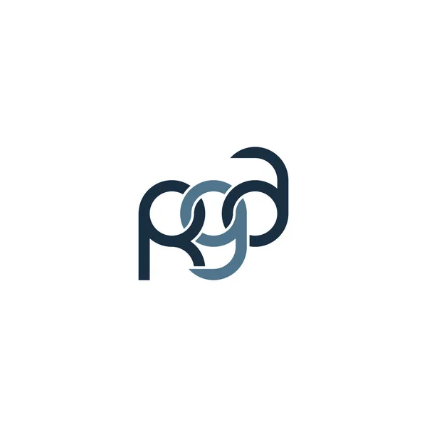 Litery Rga Monogram Projekt Logo — Wektor stockowy