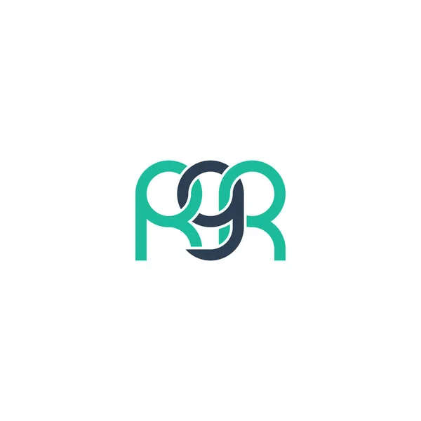 Lettere Rgr Monogram Logo Design — Vettoriale Stock