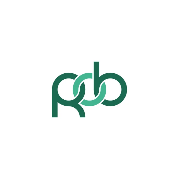 Літери Дизайн Логотипу Rob Monogram — стоковий вектор