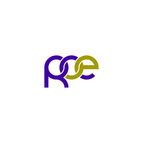 Γράμματα Roe Σχεδιασμός Λογότυπου — Διανυσματικό Αρχείο