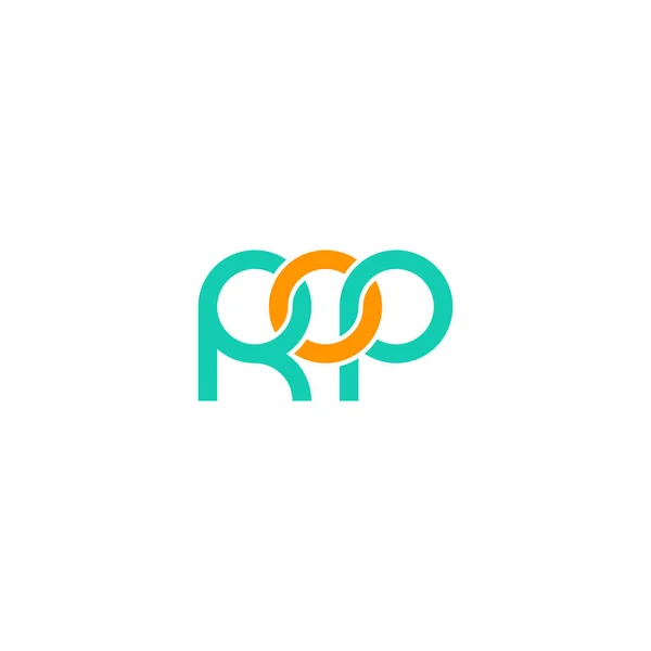 Літери Дизайн Логотипу Rop Monogram — стоковий вектор