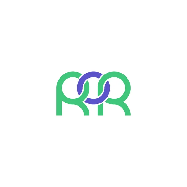 Letras Ror Monogram Logo Design — Vector de stock