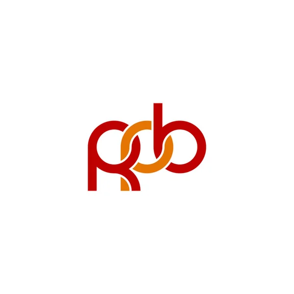 Letras Rpb Monograma Logo Design — Vector de stock