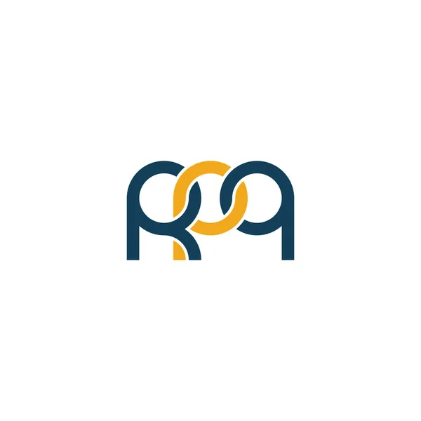 Bokstäver Rpq Monogram Logo Design — Stock vektor