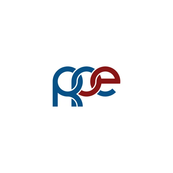 Litery Rpe Projekt Logo Monogramu — Wektor stockowy