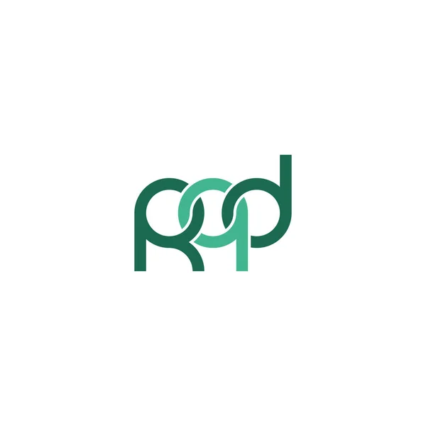 Cartas Rqd Diseño Del Logotipo Del Monograma — Vector de stock