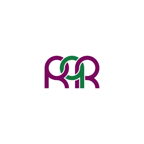 Diseño Del Logo Letters Rqr Monogram — Vector de stock