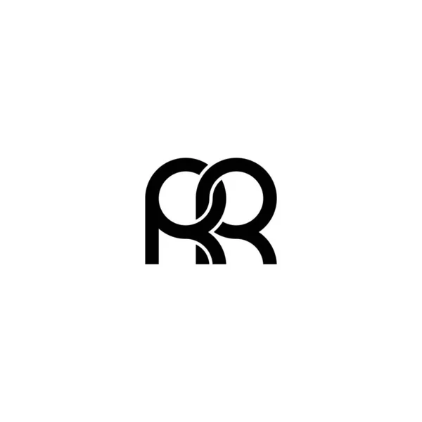 Bokstäver Monogram Logo Design — Stock vektor