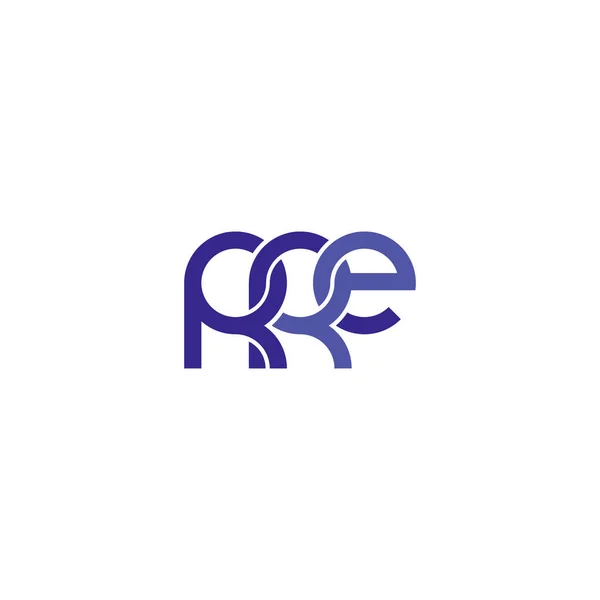 Γράμματα Rre Σχεδιασμός Λογότυπου Monogram — Διανυσματικό Αρχείο
