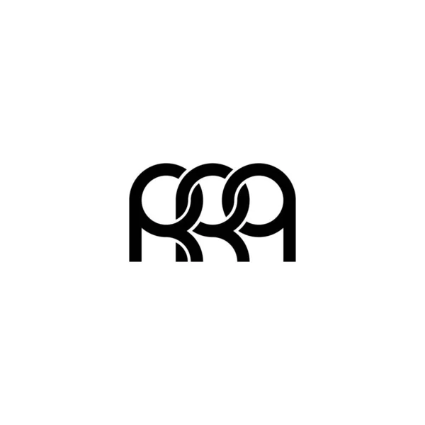 Buchstaben Rrq Monogramm Logo Design — Stockvektor