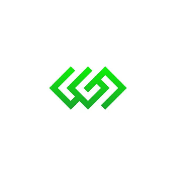 Letras Design Logotipo Moderno Limpo Simples — Vetor de Stock