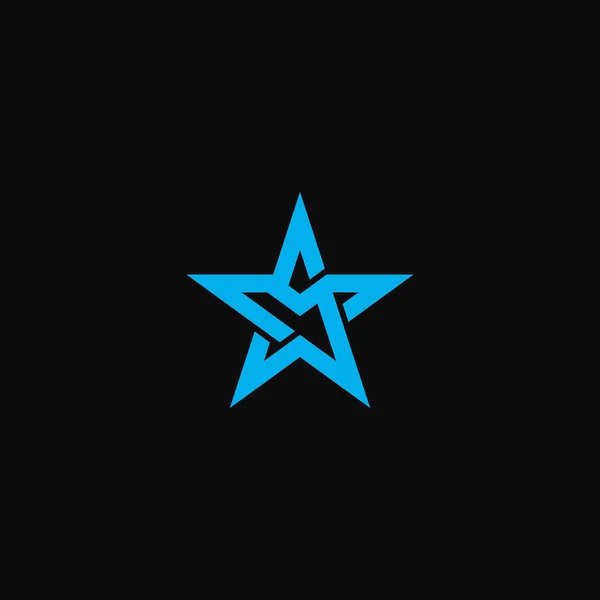 Brieven Star Logo — Stockvector