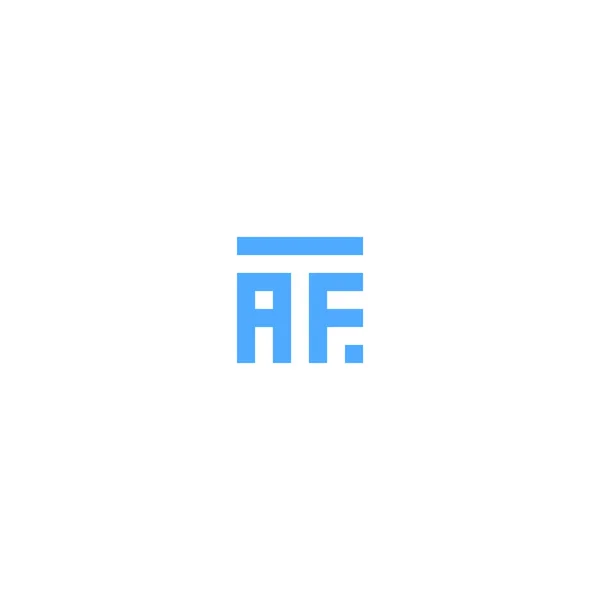 Levelek Taf Aft Square Logó Minimális Egyszerű Modern — Stock Vector