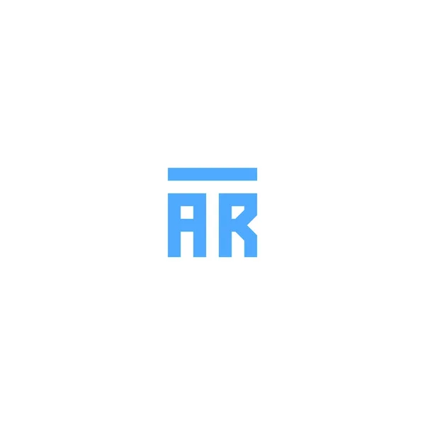 Letters Tar Art Square Logo Minimal Simple Modern — Stock Vector