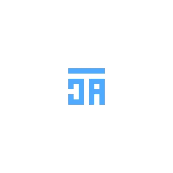 Літери Tca Cat Square Логотип Мінімальний Простий Сучасний — стоковий вектор
