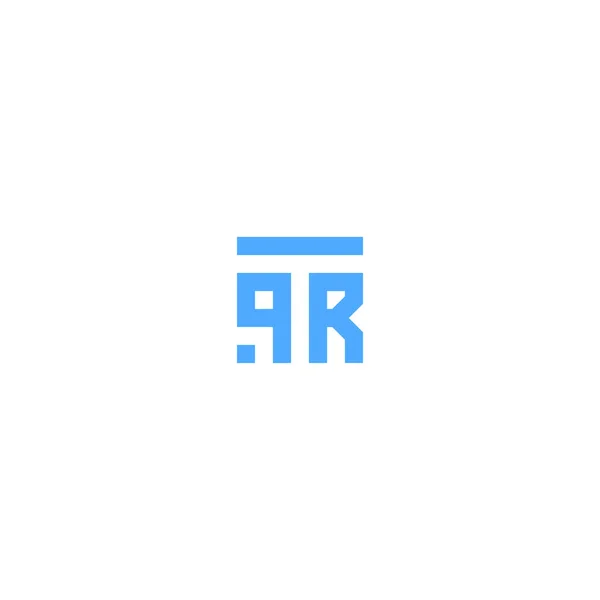 Litery Tqr Qrt Square Logo Minimalne Proste Nowoczesne — Wektor stockowy