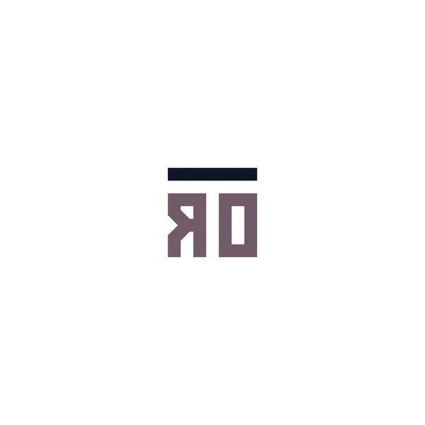 Levelek Tro Rot Square Logo Minimális Egyszerűség — Stock Vector