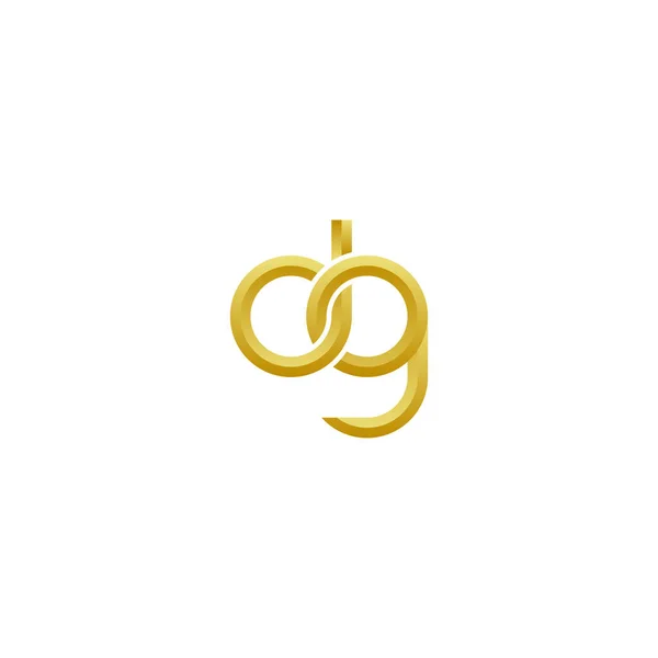 Luxusní Design Loga Pro Zlatá Písmena — Stockový vektor