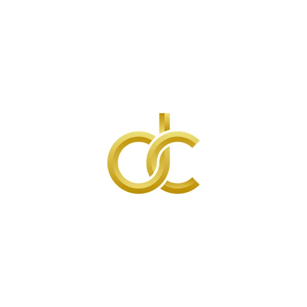 Розкішні Золоті Листи Дизайн Логотипу — стоковий вектор