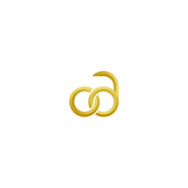 Πολυτελή Χρυσά Γράμματα Λογότυπο Σχεδιασμό — Διανυσματικό Αρχείο