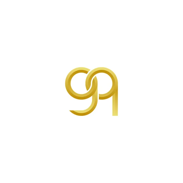 Πολυτελή Χρυσά Γράμματα Σχεδιασμός Λογότυπου — Διανυσματικό Αρχείο