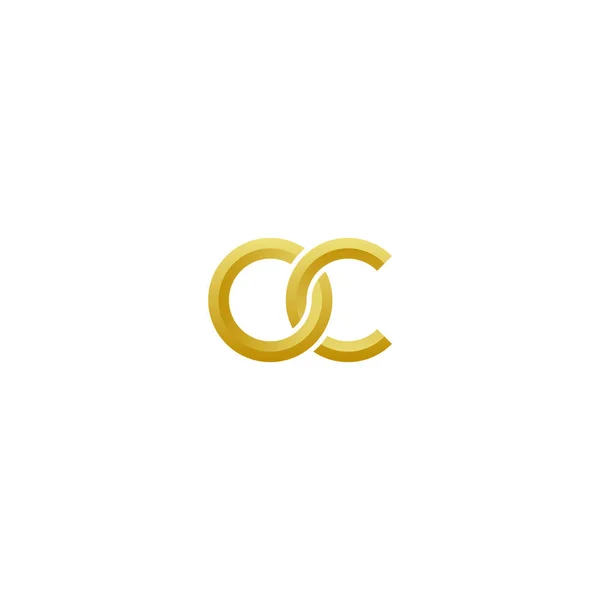 Luksusowy Projekt Logo Golden Letters — Wektor stockowy