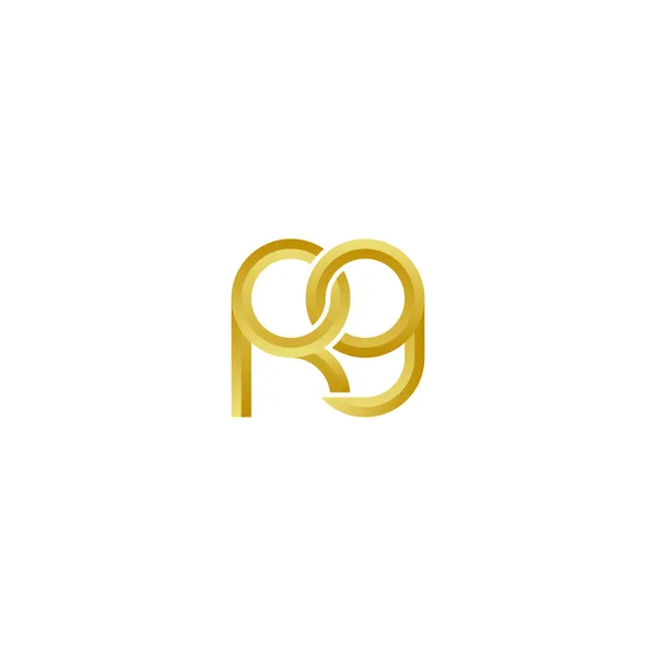 Розкішний Дизайн Логотипу Golden Letters — стоковий вектор
