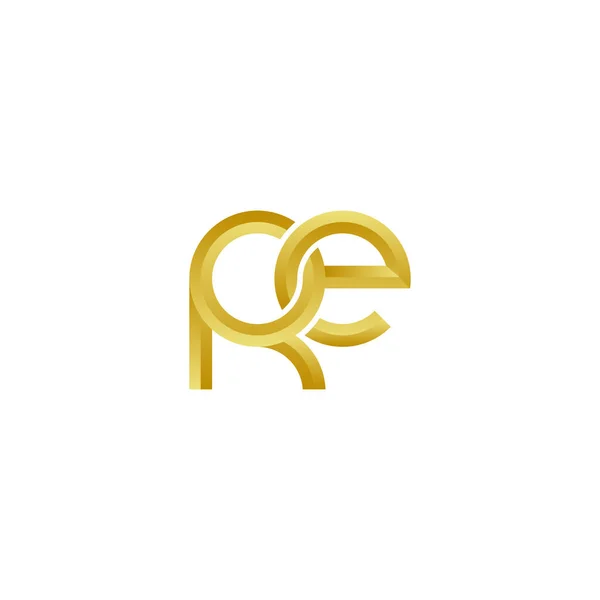 Πολυτελή Χρυσά Γράμματα Σχεδιασμό Λογότυπο — Διανυσματικό Αρχείο