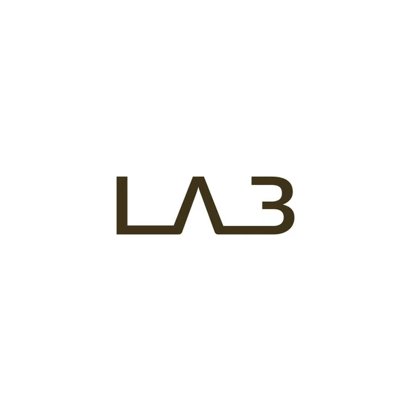 Luxusní Písmena Lab Logotyp Design Vektor Vektorová Grafika