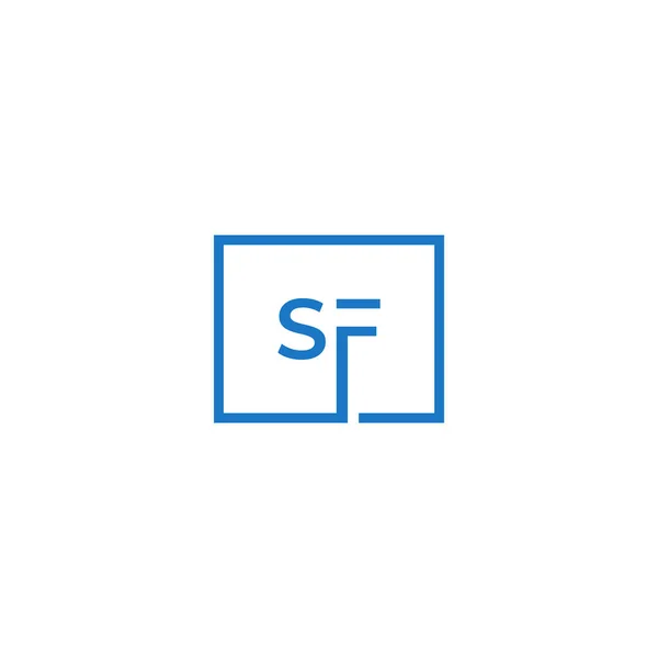 Corporate Letter Rektangel Monogram Logo Design Vector – Stock-vektor