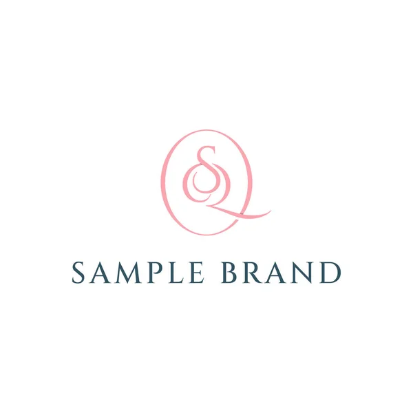 Carta Elegante Monograma Logo Design Vector —  Vetores de Stock