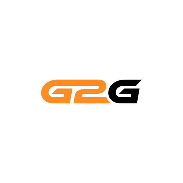 Логотип Буквы G2G Вектор Дизайна Логотипа — стоковый вектор