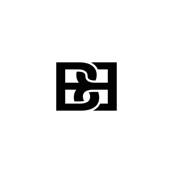 Επιστολή Monogram Logo Σχεδιασμός Διάνυσμα — Διανυσματικό Αρχείο
