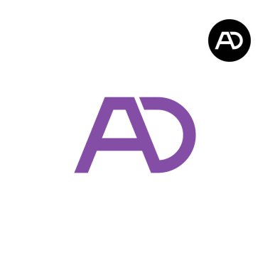 AD Harfi Monogram Logo Tasarımı